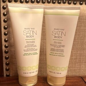 Mary Kay Satin Body Exfoliant & Scrub - White and Green